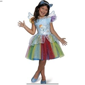 Rainbow Dash My Little Pony Halloween Costume Kids 4-6 No Wings